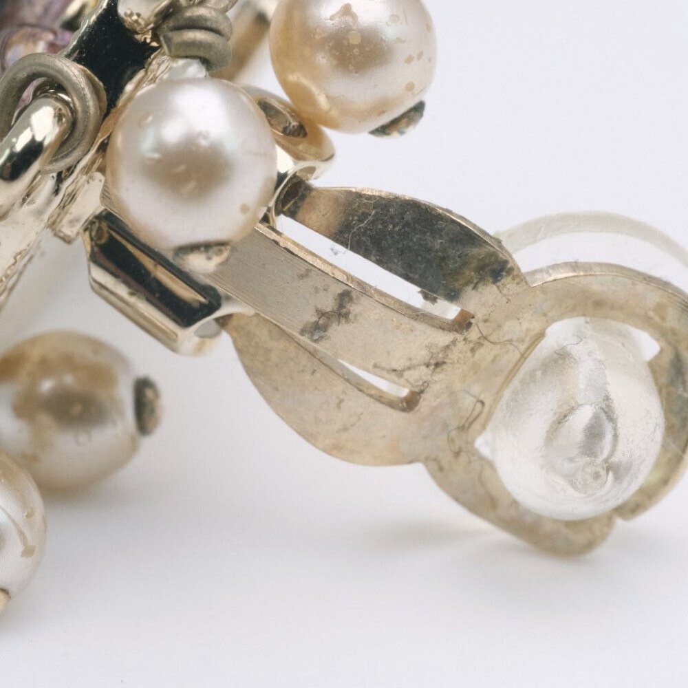 CHANEL COCO Mark Earring multicolor Fake pearl Women - Picture 5 of 6